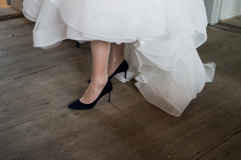 Bride Feet On Floor