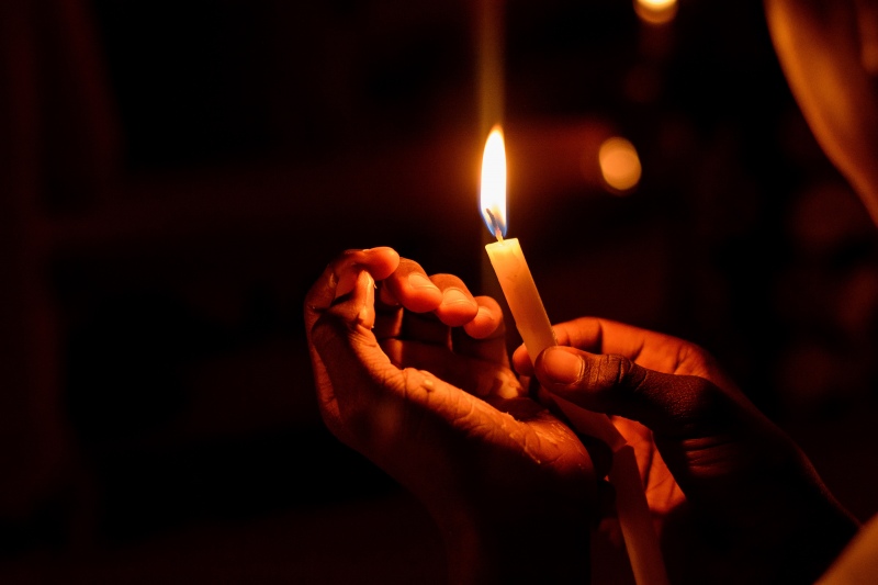 Wedding Couple Fire Tradition